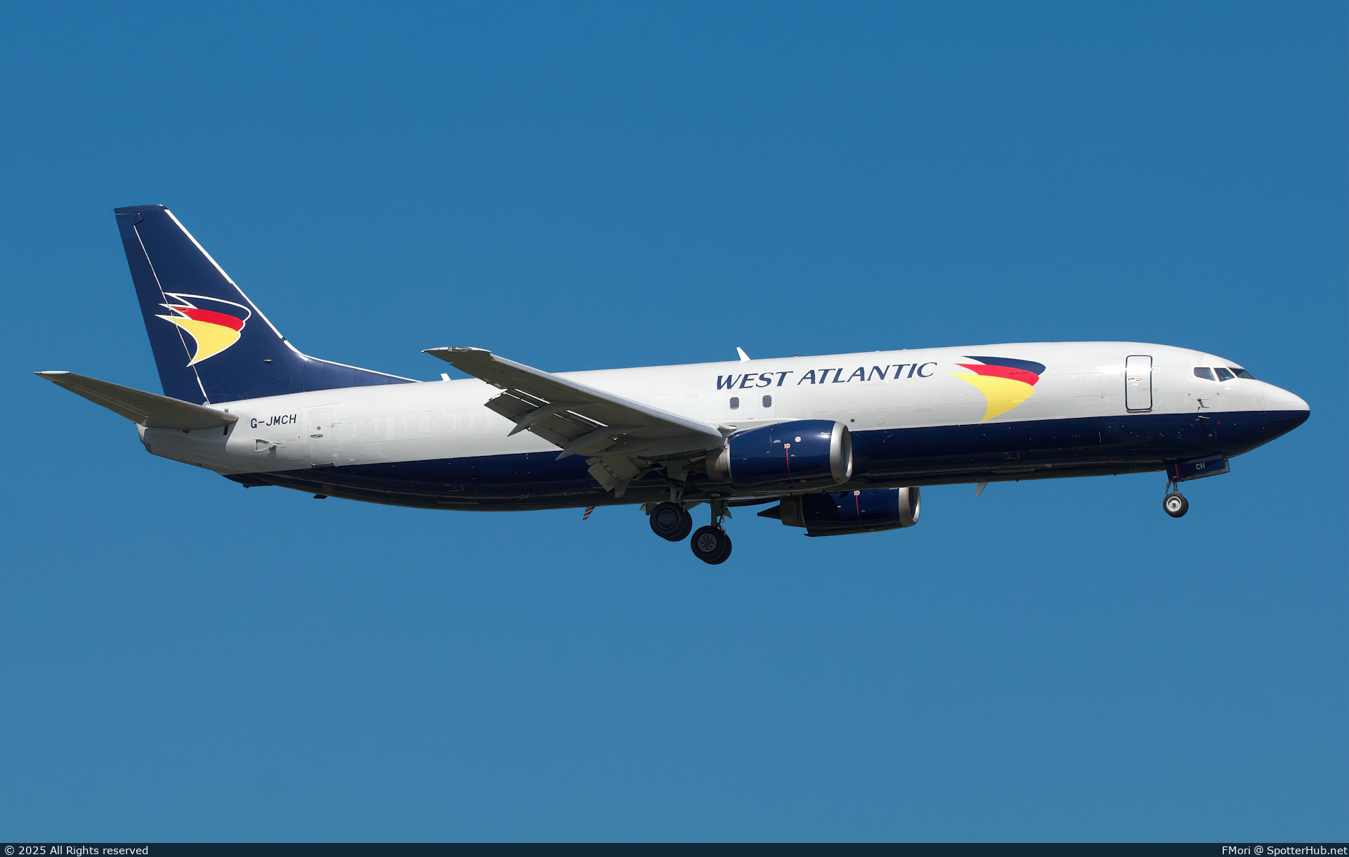 Photo of G-JMCH - Boeing 737-476(SF) operated by West Atlantic Airlines