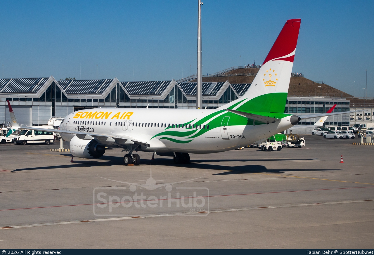 Photo of VQ-BBA - Boeing 737 MAX 8 operated by Somon Air