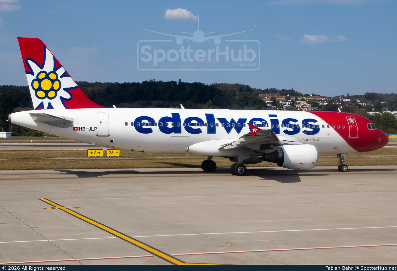 Photo of HB-JLP - Airbus A320-214 operated by Edelweiss Air