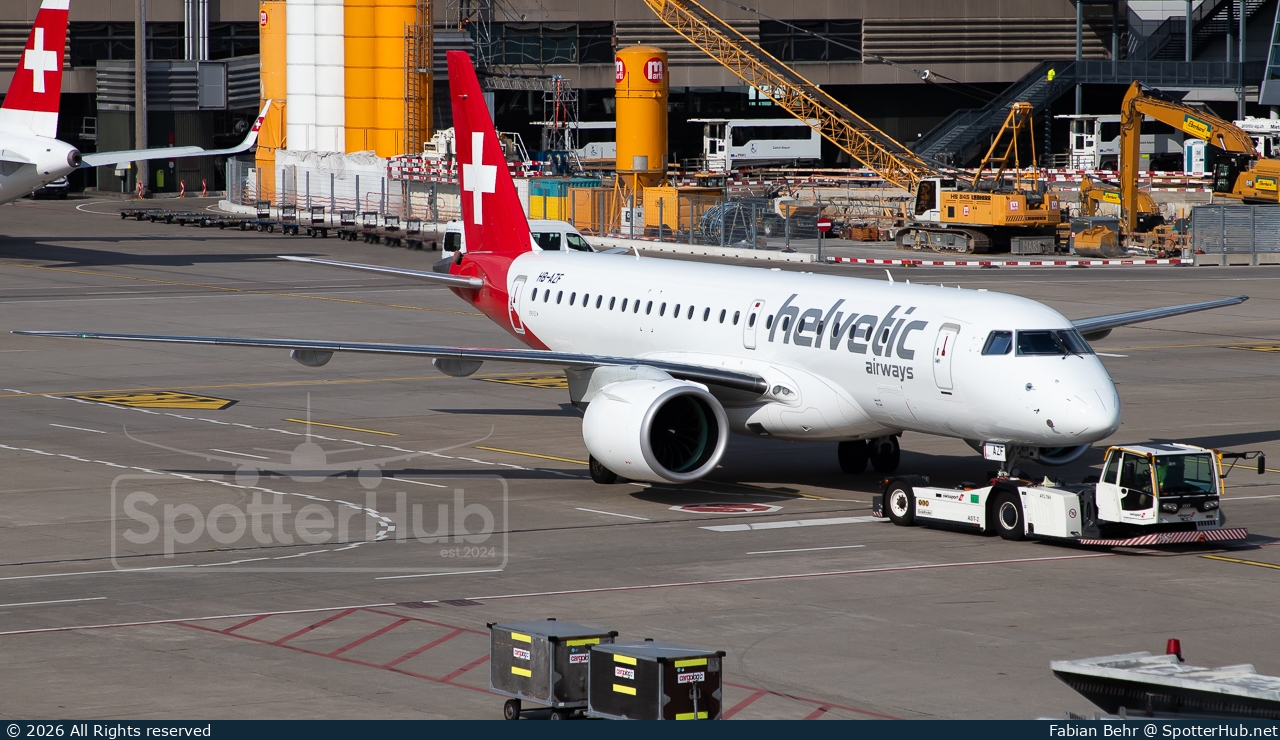 Photo of HB-AZF - Embraer ERJ-190-E2 operated by Helvetic Airways