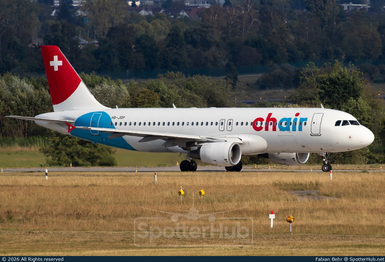 Photo of HB-JOP - Airbus A320-214 operated by Chair Airlines