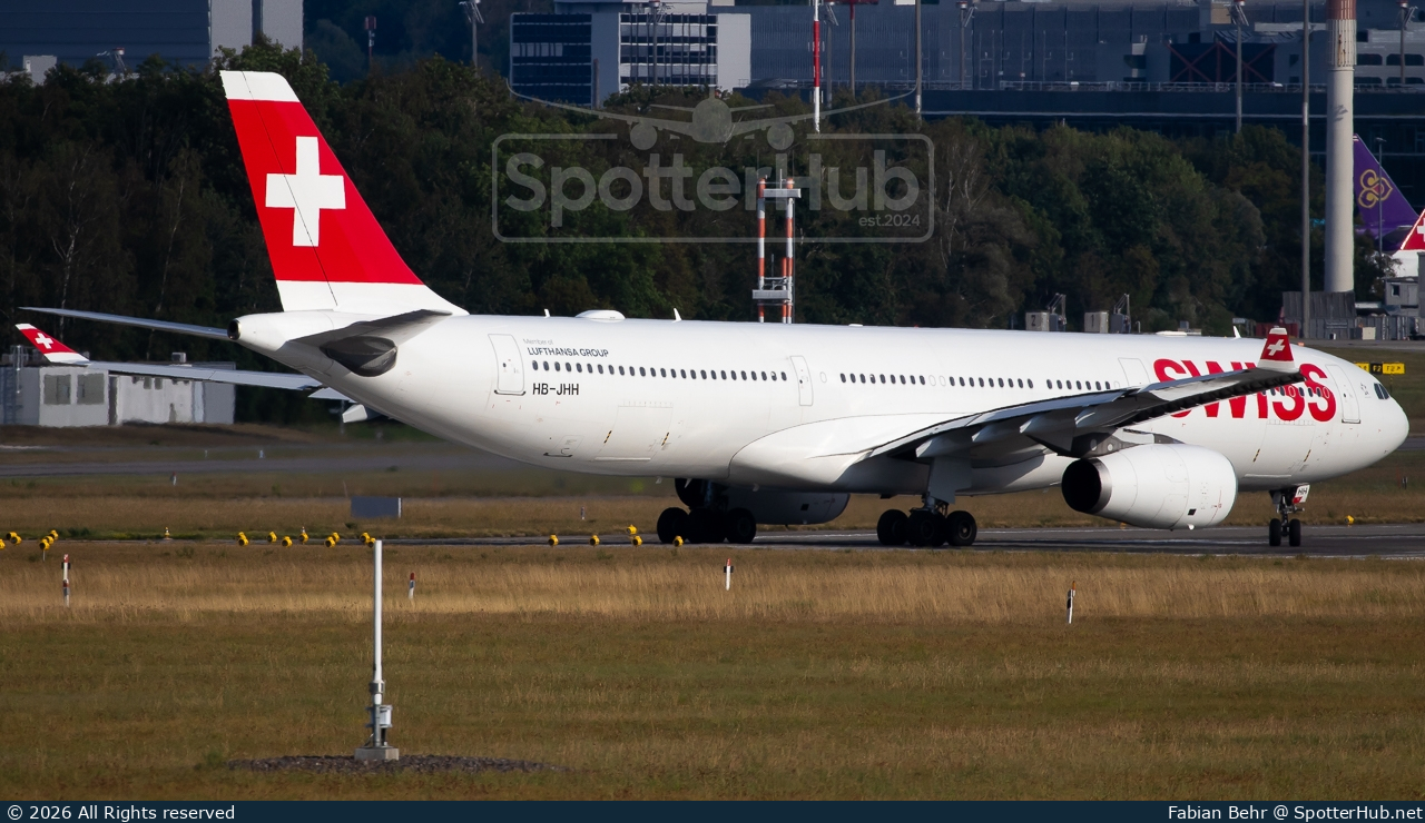 Photo of HB-JHH - Airbus A330-343 operated by Swiss International Air Lines
