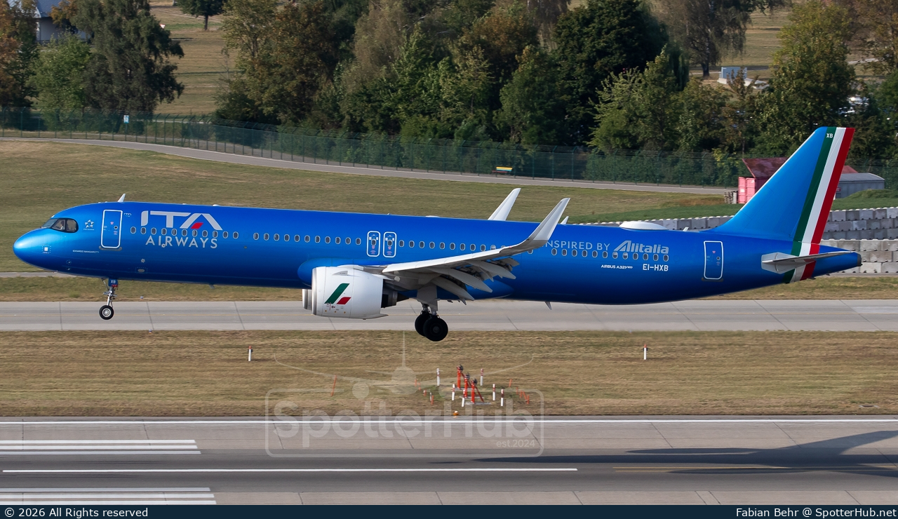 Photo of EI-HXB - Airbus A321-271NX operated by ITA Airways