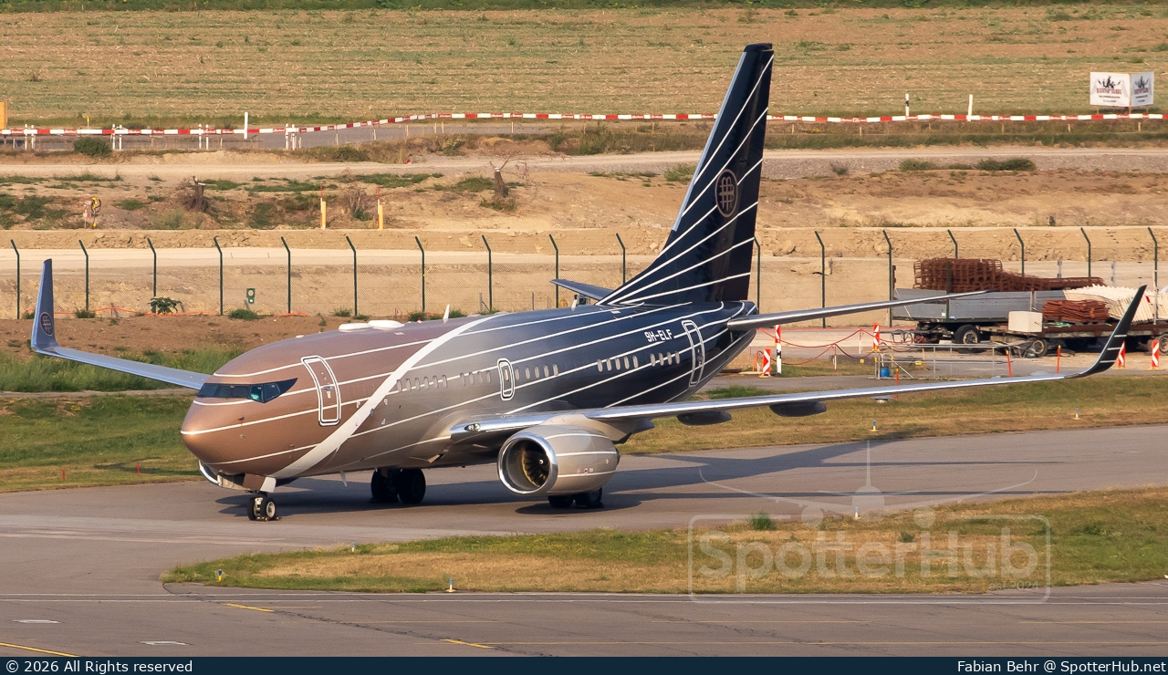 Photo of 9H-ELF - Boeing 737-7BC(BBJ) operated by AirX Charter
