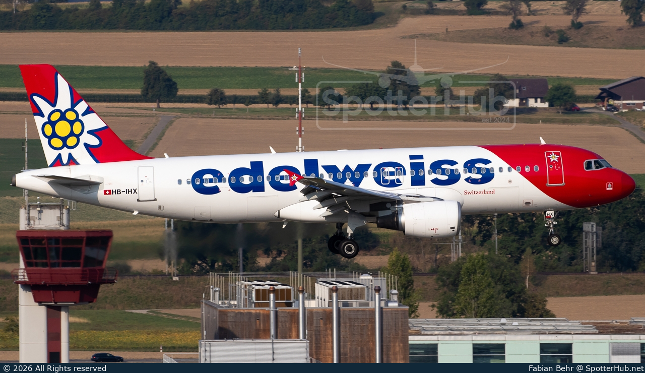 Photo of HB-IHX - Airbus A320-214 operated by Edelweiss Air
