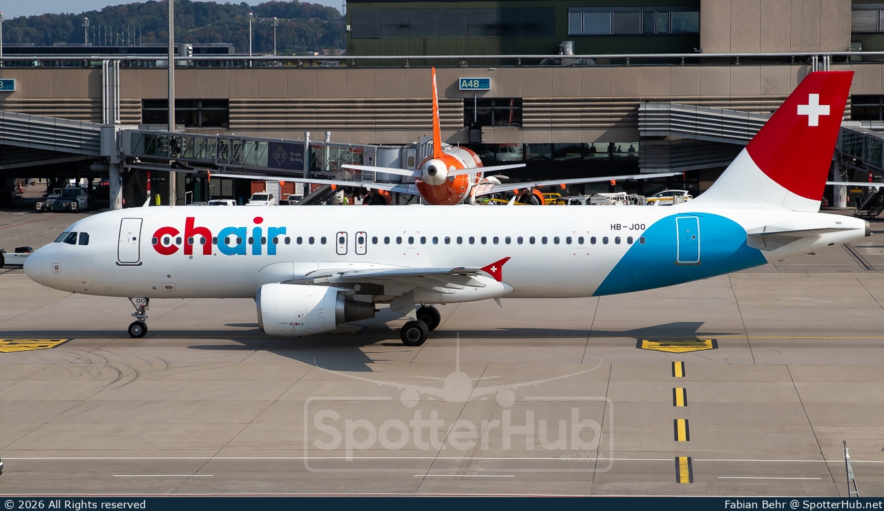 Photo of HB-JOO - Airbus A320-214 operated by Chair Airlines