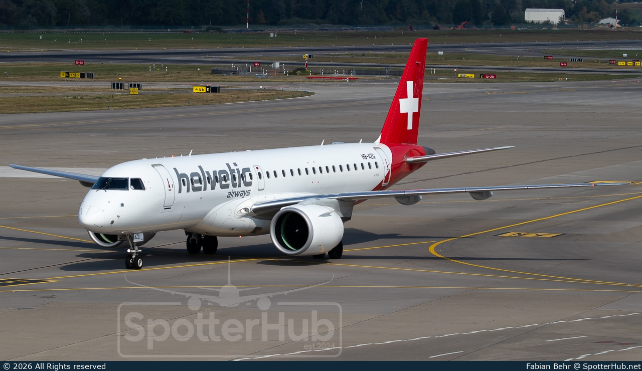 Photo of HB-AZG - Embraer ERJ-190-E2 operated by Helvetic Airways