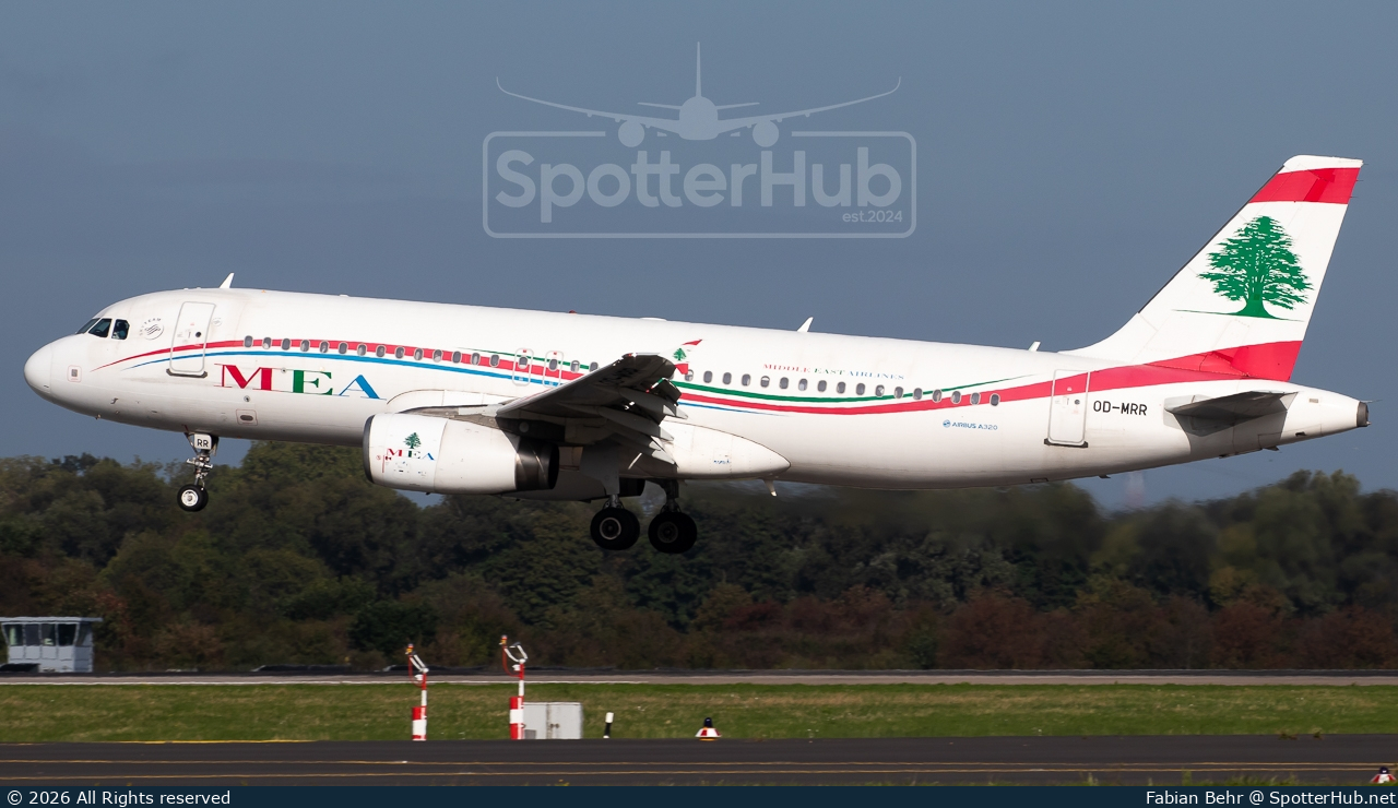 Photo of OD-MRR - Airbus A320-232 operated by MEA Middle East Airlines