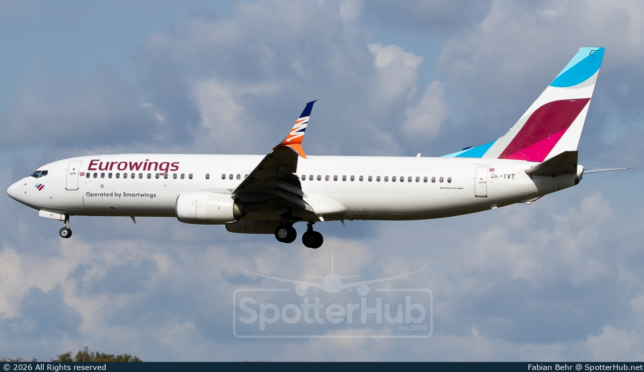 Photo of OK-TVT - Boeing 737-86N operated by Eurowings (opb SmartWings)