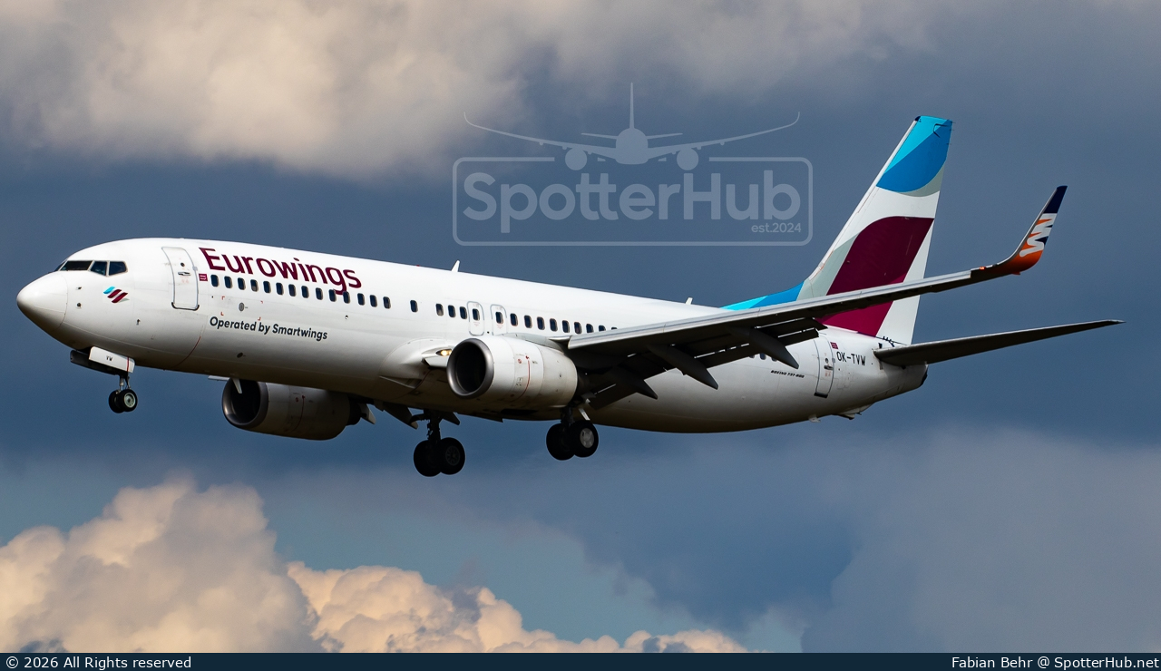 Photo of OK-TVW - Boeing 737-86Q operated by Eurowings (opb SmartWings)