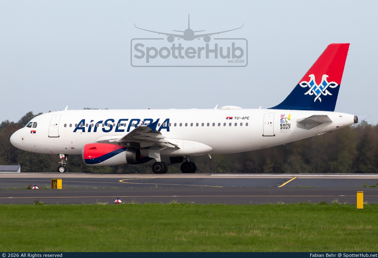 Photo of YU-APE - Airbus A319-132 operated by Air Serbia