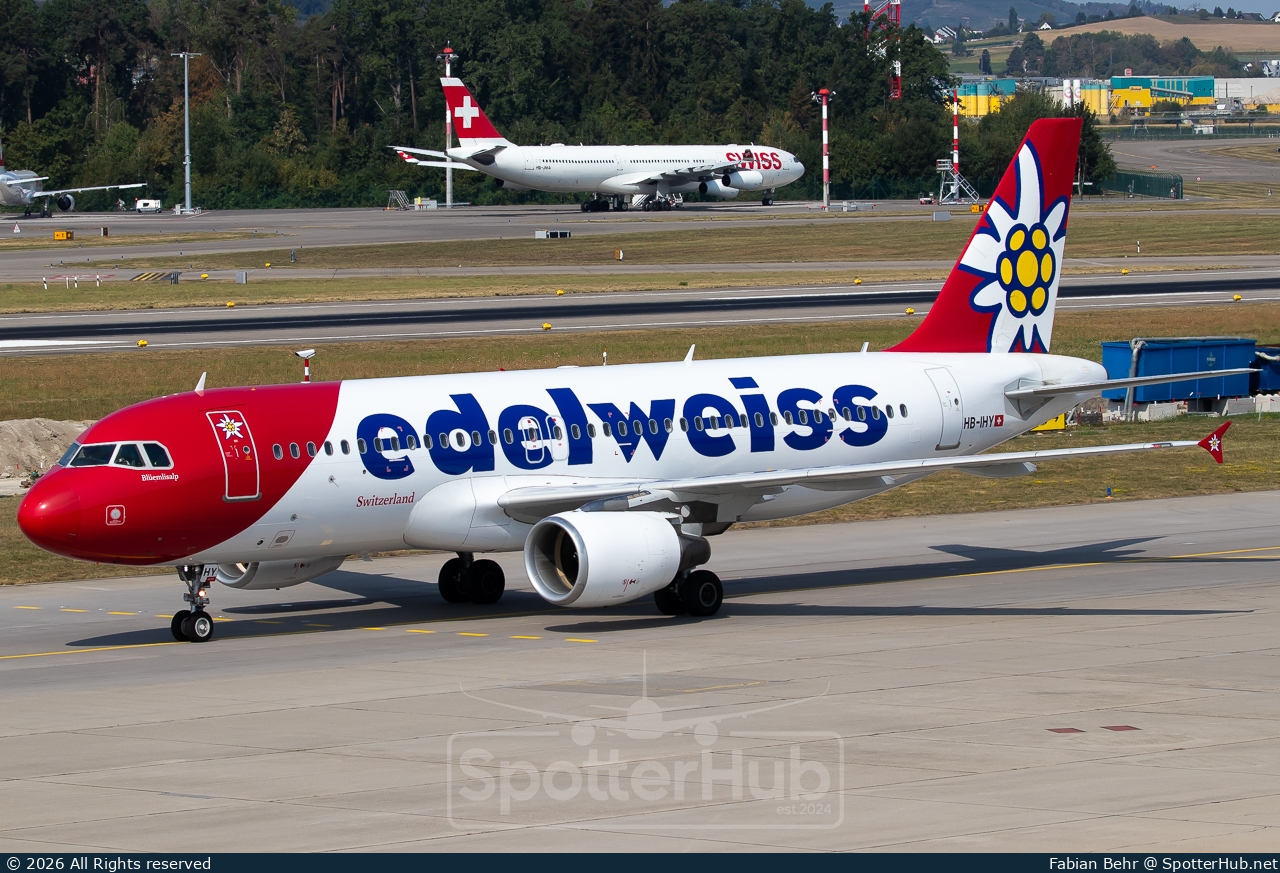 Photo of HB-IHY - Airbus A320-214 operated by Edelweiss Air