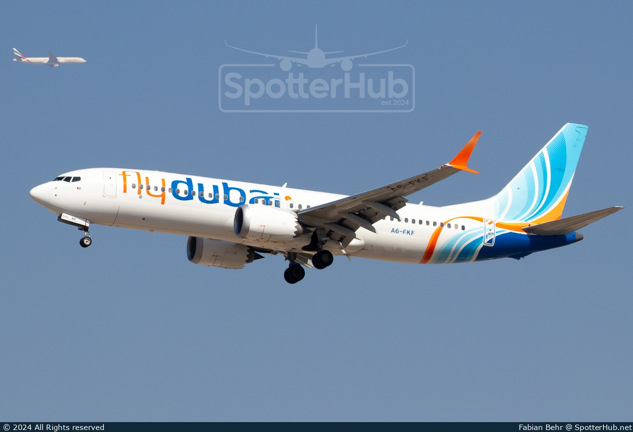 Photo of A6-FKF - Boeing 737 MAX 8 operated by flydubai