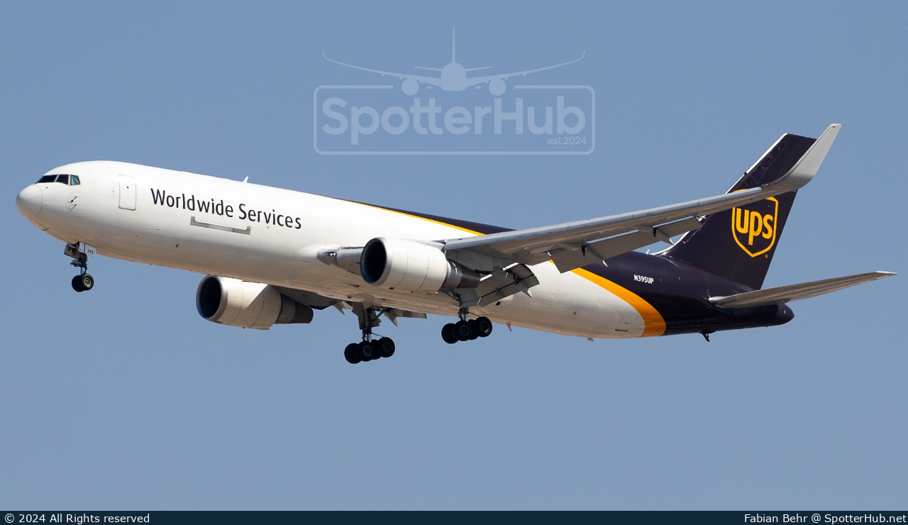 Photo of N395UP - Boeing 767-316(ER)(BDSF) operated by UPS United Parcel Service
