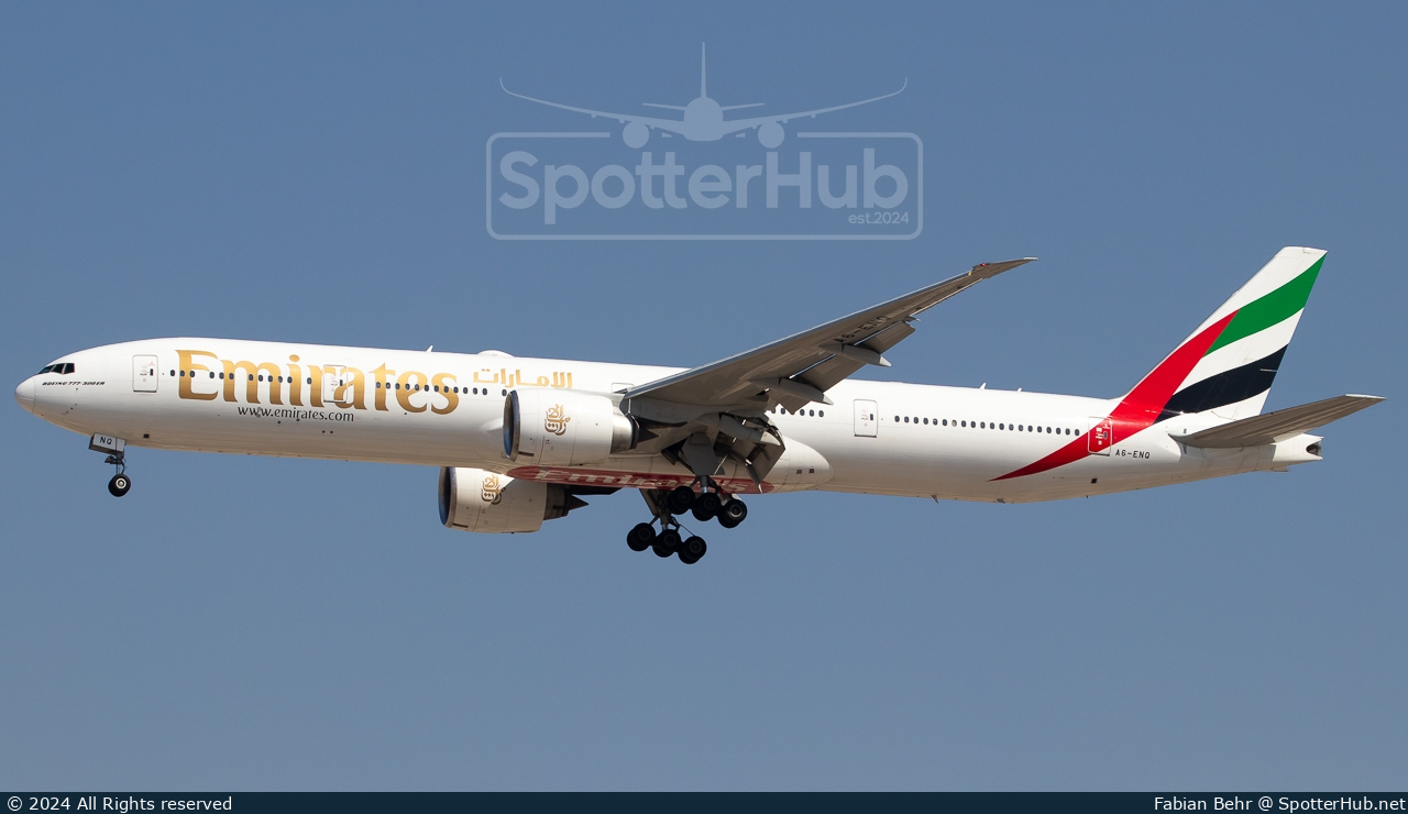Photo of A6-ENQ - Boeing 777-31H(ER) operated by Emirates
