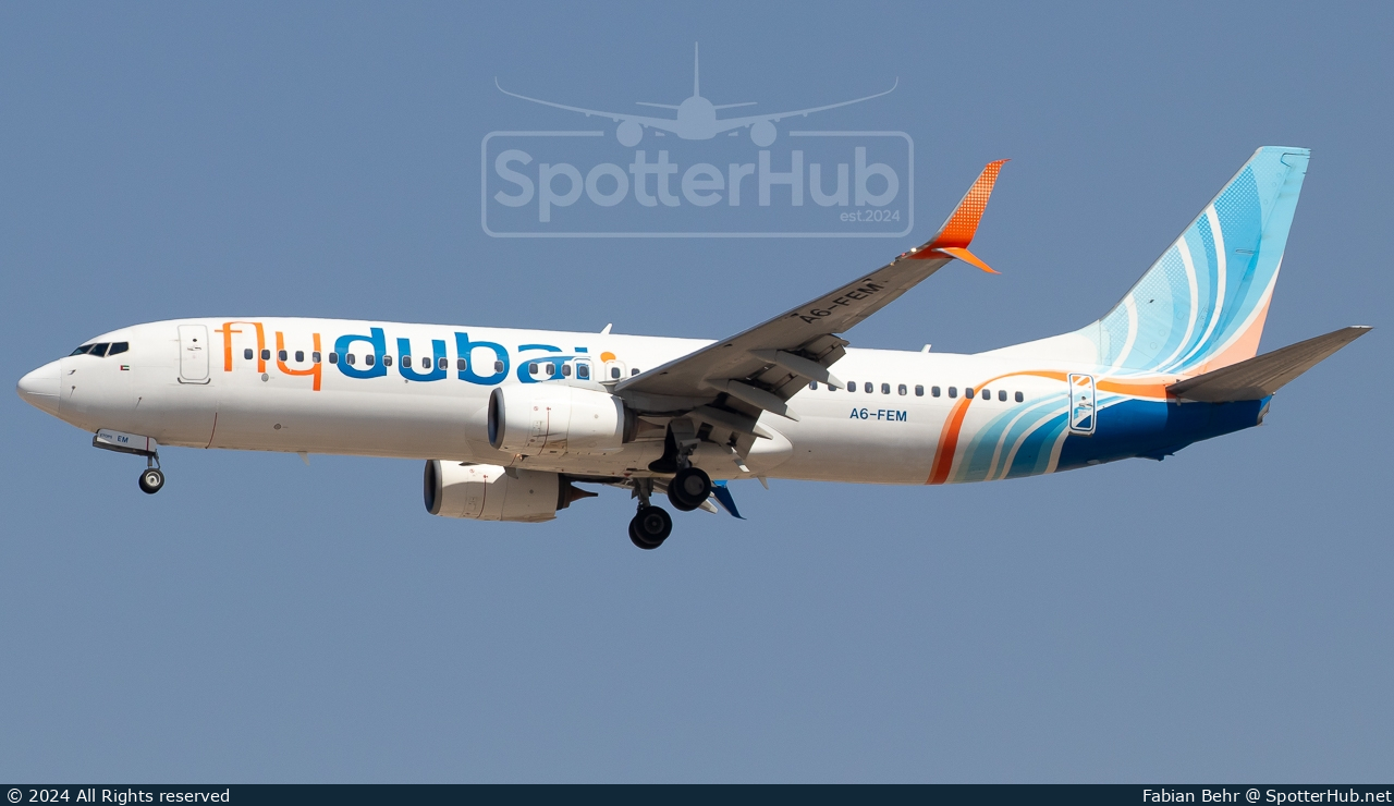Photo of A6-FEM - Boeing 737-8KN operated by flydubai