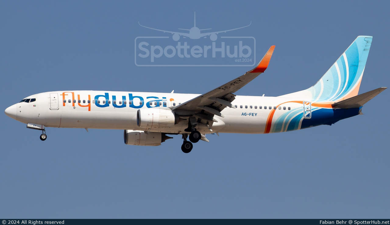 Photo of A6-FEY - Boeing 737-8KN operated by flydubai