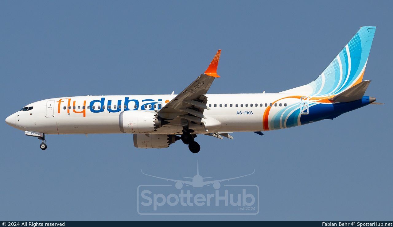 Photo of A6-FKS - Boeing 737 MAX 8 operated by flydubai