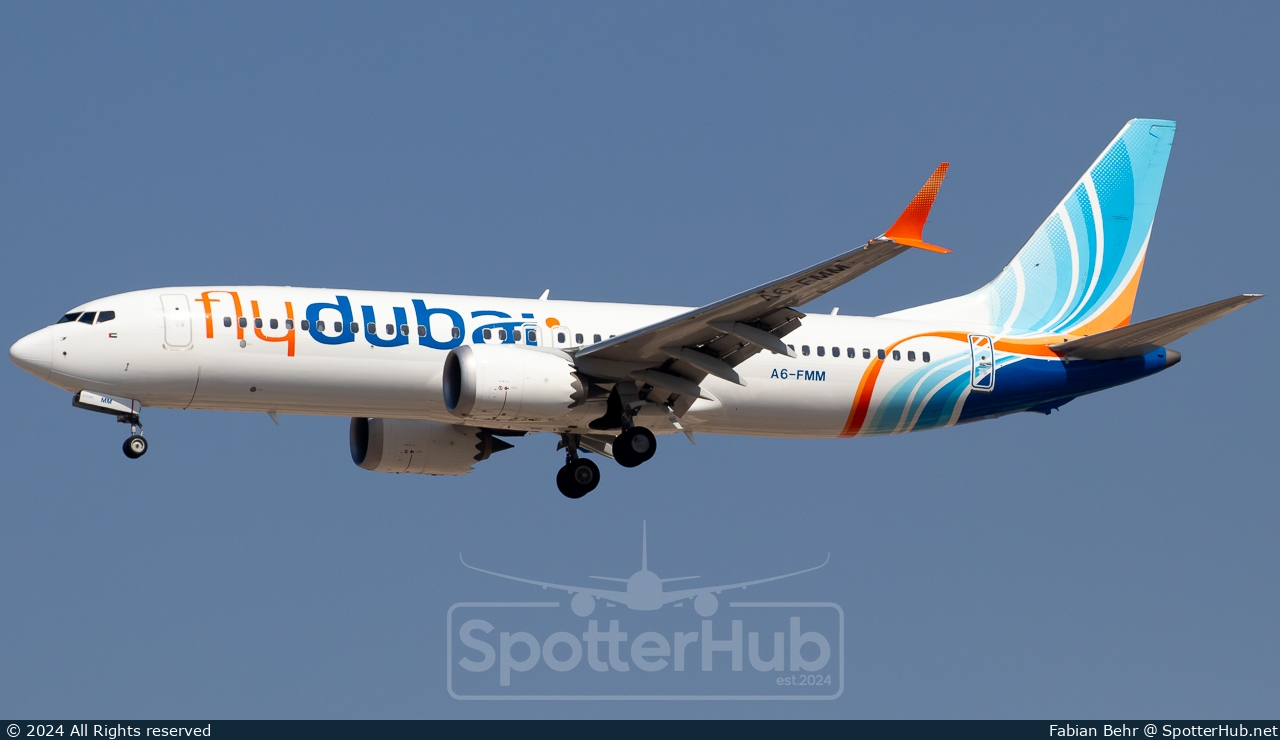 Photo of A6-FMM - Boeing 737 MAX 8 operated by flydubai