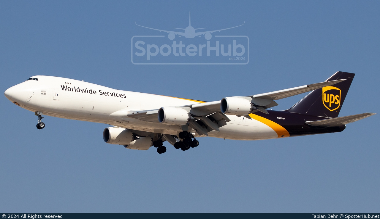 Photo of N633UP - Boeing 747-8F operated by UPS United Parcel Service