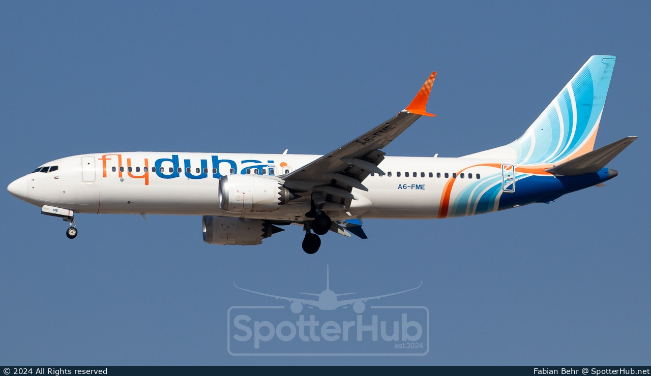 Photo of A6-FME - Boeing 737 MAX 8 operated by flydubai