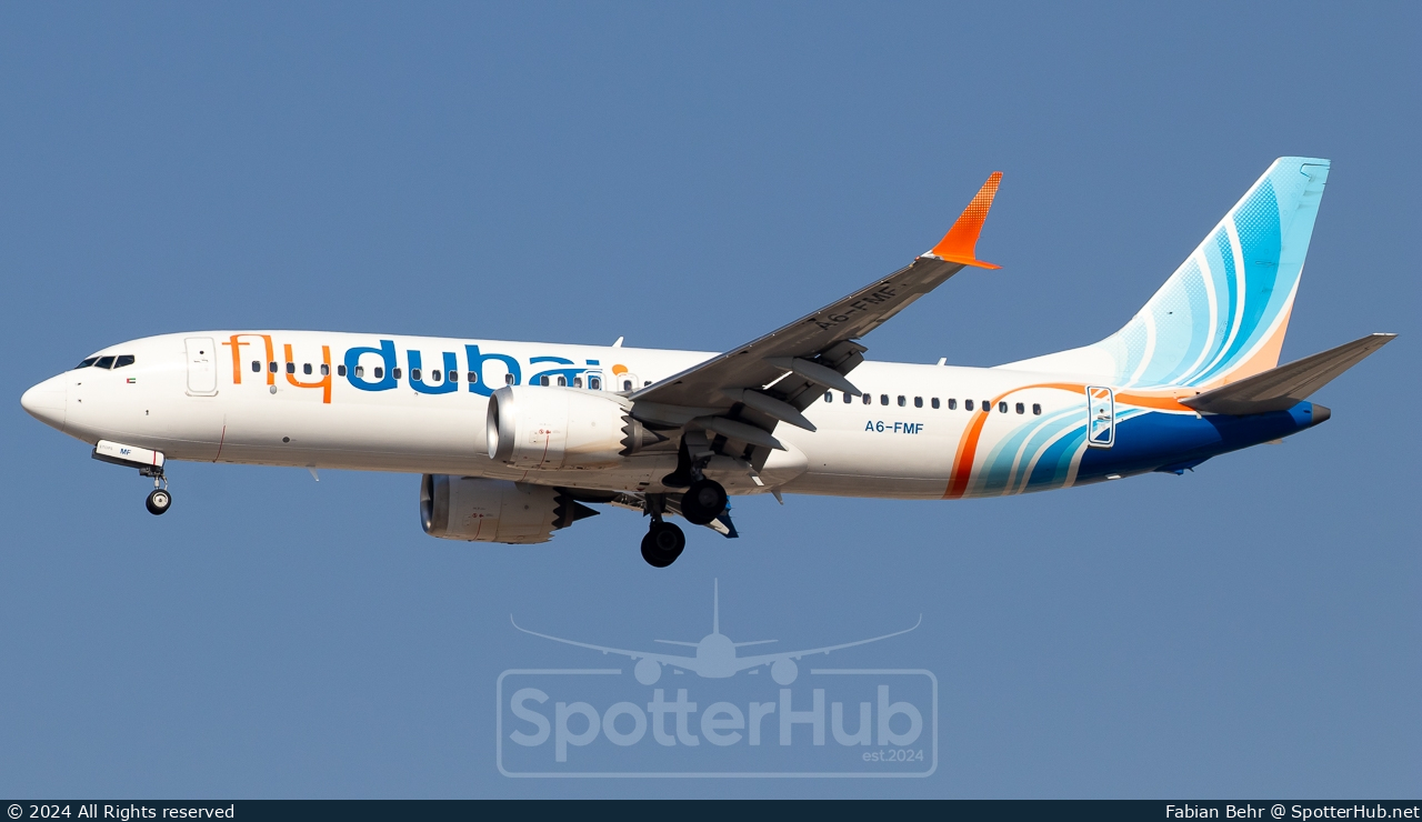 Photo of A6-FMF - Boeing 737 MAX 8 operated by flydubai
