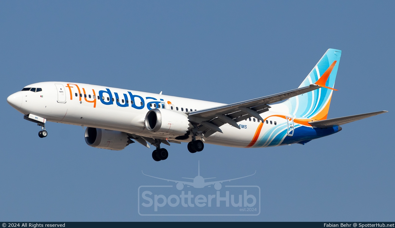 Photo of A6-FMS - Boeing 737 MAX 8 operated by flydubai
