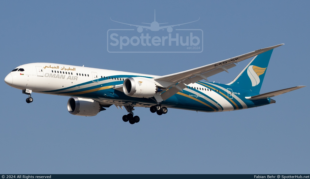 Photo of A4O-SK - Boeing 787-9 Dreamliner operated by Oman Air