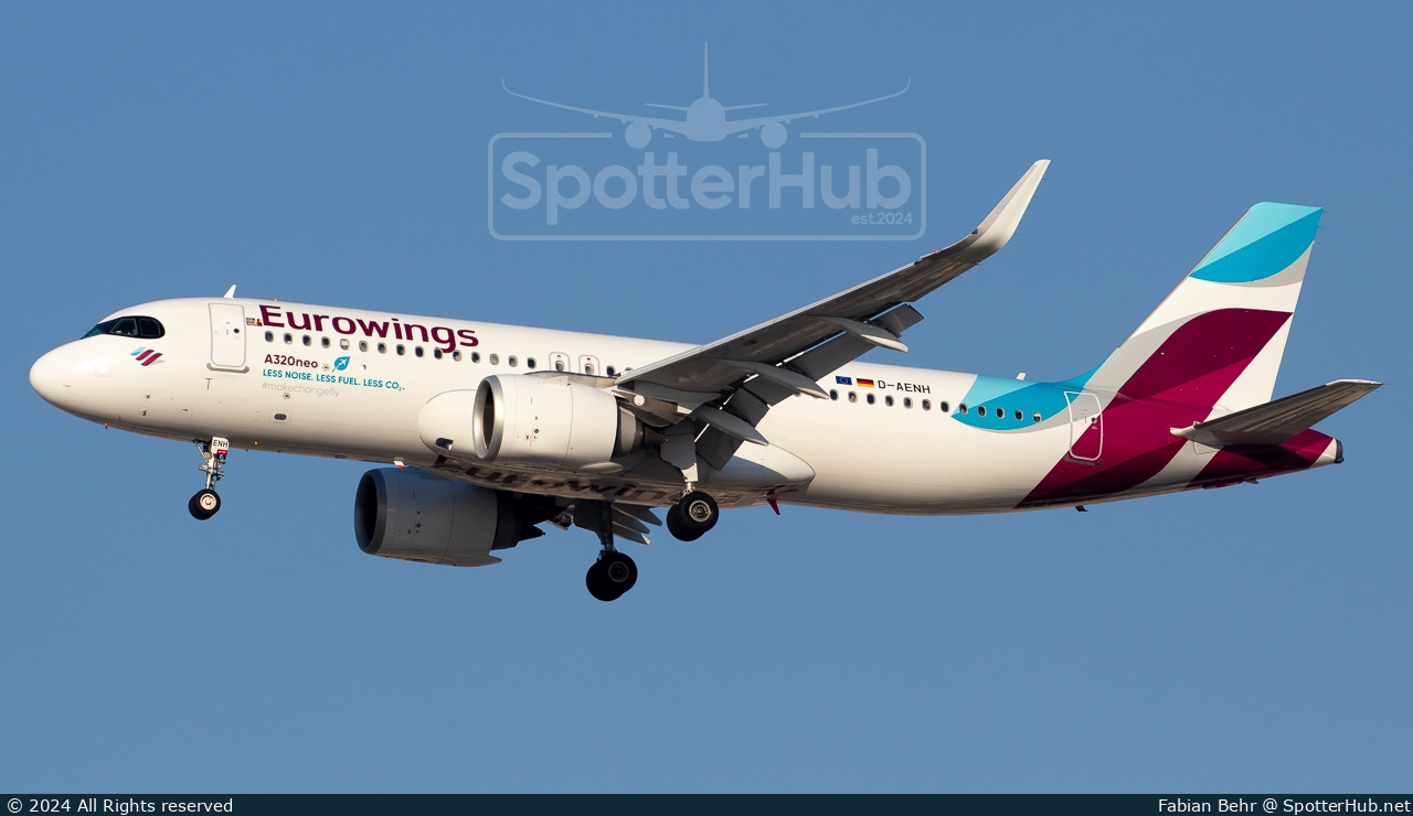 Photo of D-AENH - Airbus A320-251N operated by Eurowings