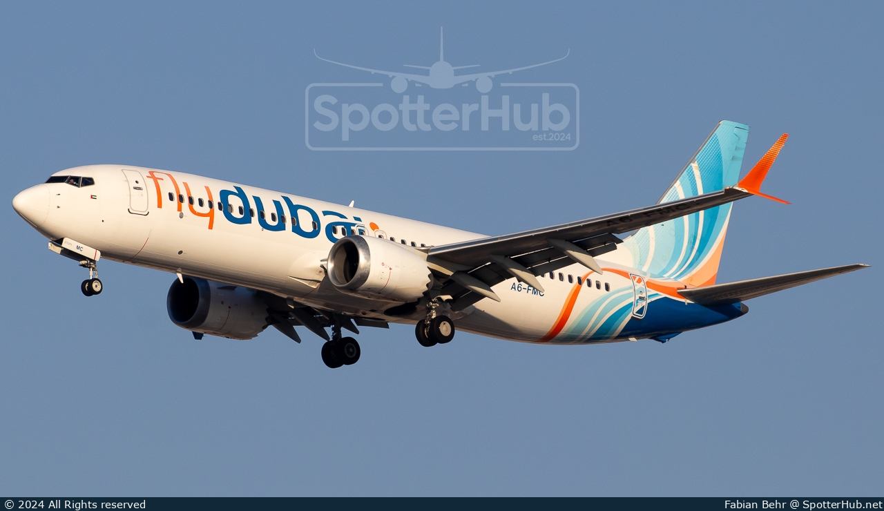 Photo of A6-FMC - Boeing 737 MAX 8 operated by flydubai