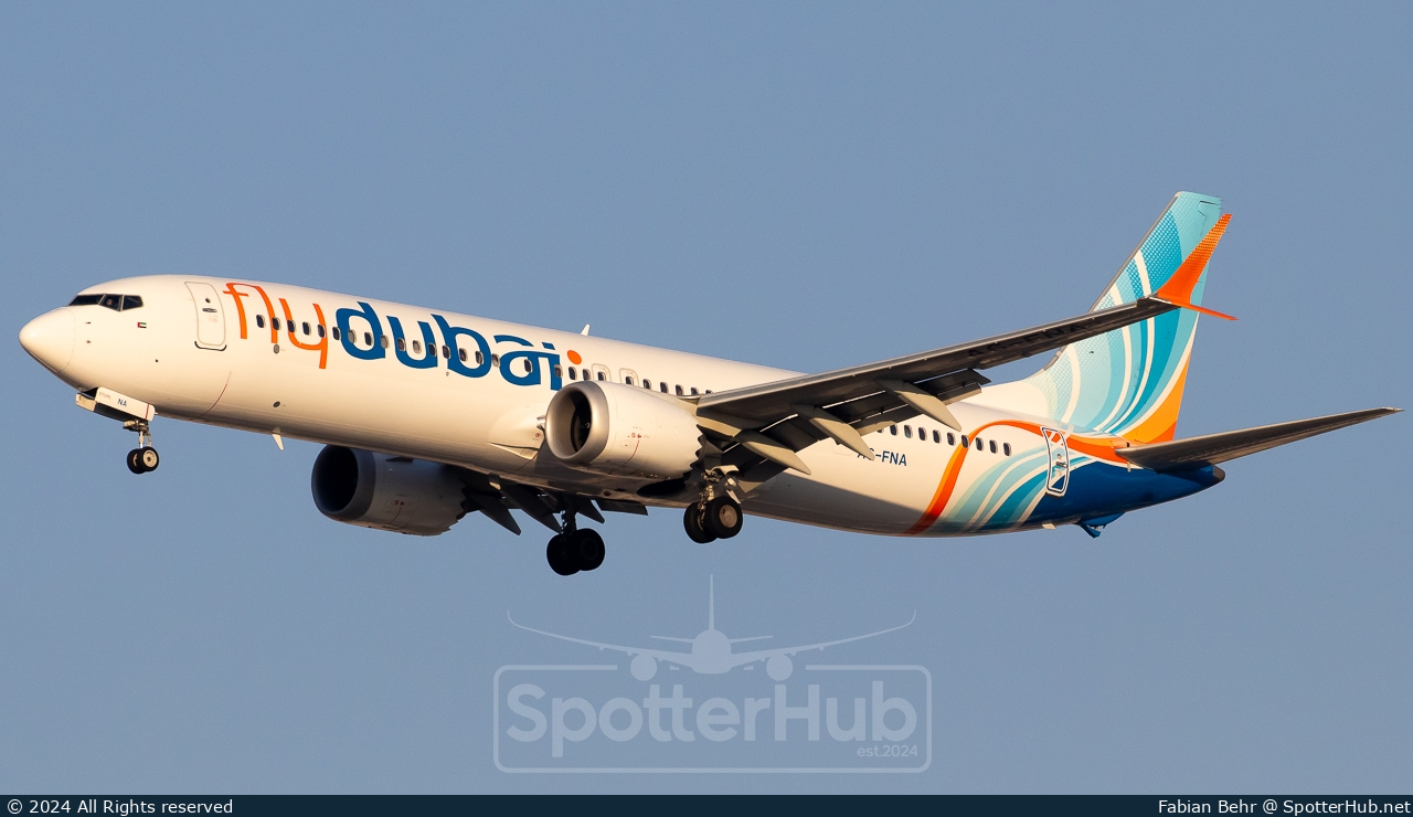 Photo of A6-FNA - Boeing 737 MAX 9 operated by flydubai