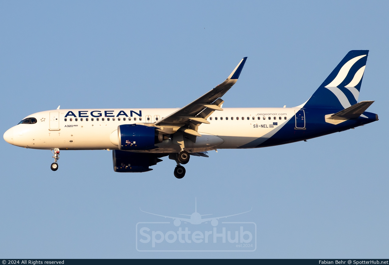 Photo of SX-NEL - Airbus A320-271N operated by Aegean Airlines