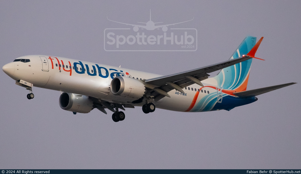 Photo of A6-FMX - Boeing 737 MAX 8 operated by flydubai