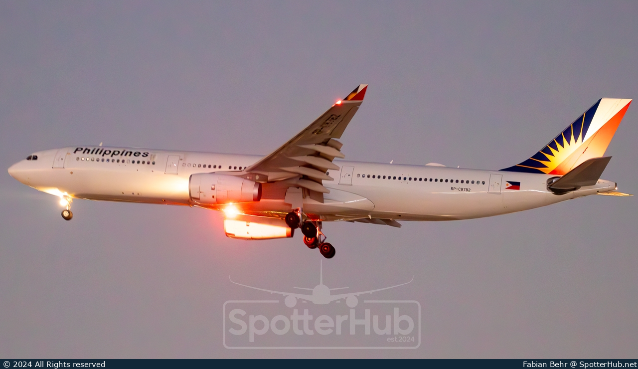 Photo of RP-C8782 - Airbus A330-343 operated by Philippine Airlines