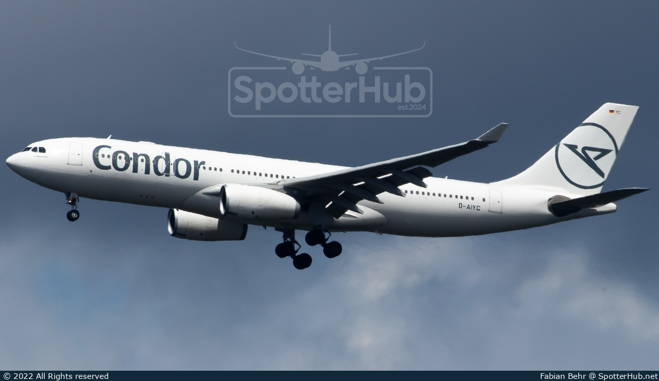 Photo of D-AIYC - Airbus A330-243 operated by Condor