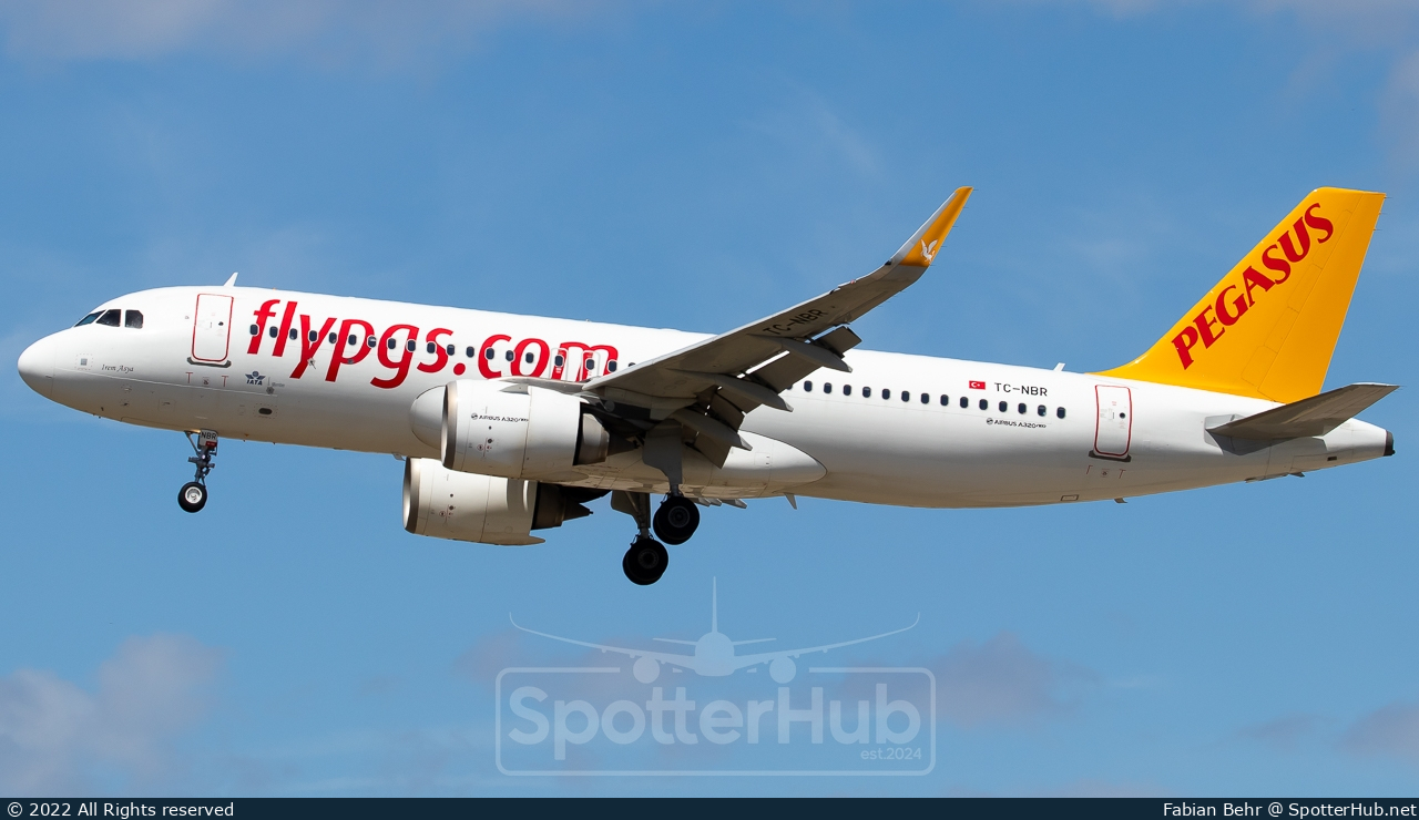 Photo of TC-NBR - Airbus A320-251N operated by Pegasus Airlines