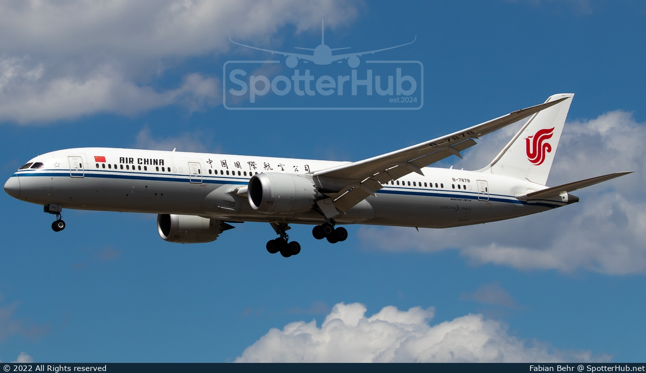 Photo of B-7878 - Boeing 787-9 Dreamliner operated by Air China
