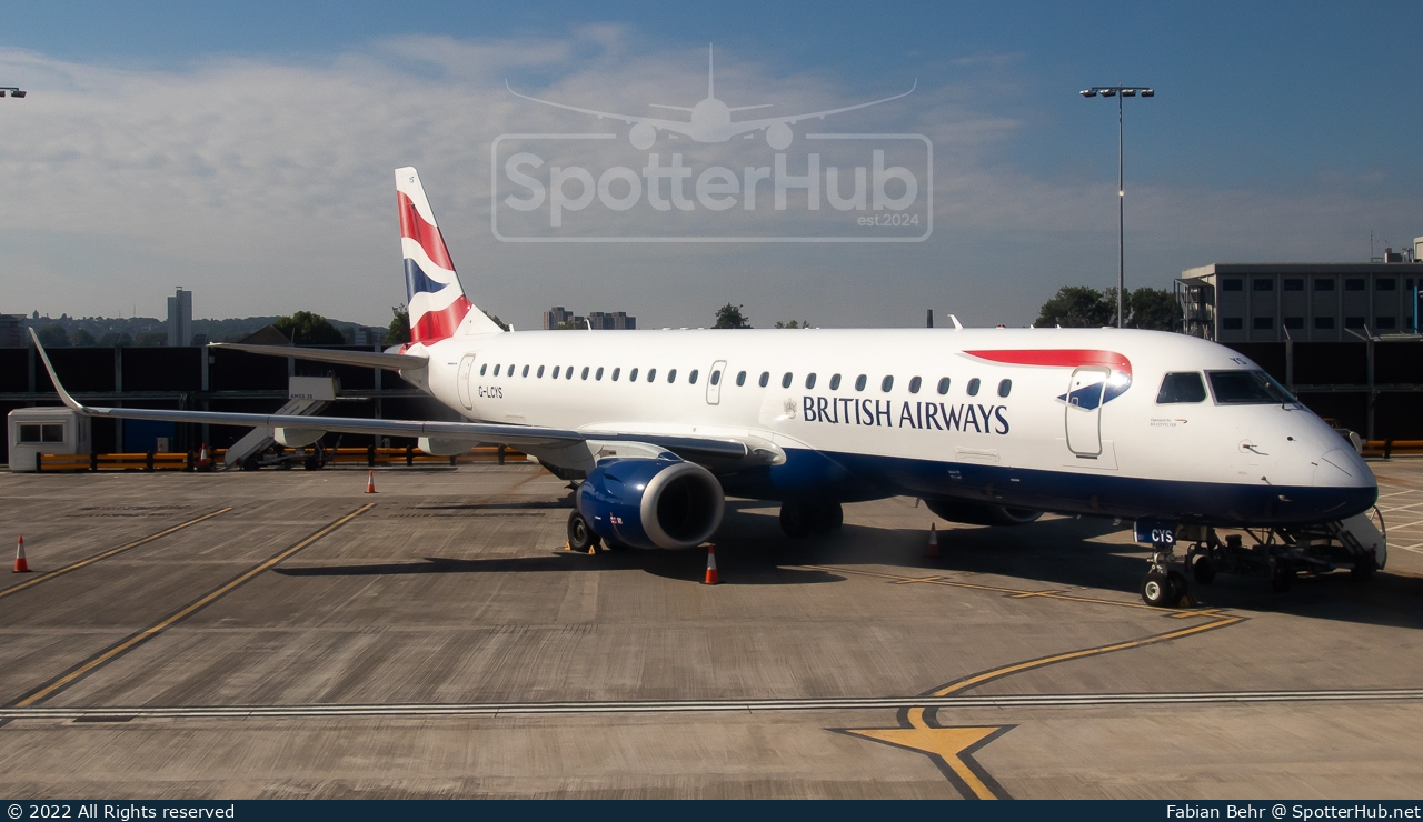 Photo of G-LCYS - Embraer ERJ-190SR operated by BA CityFlyer