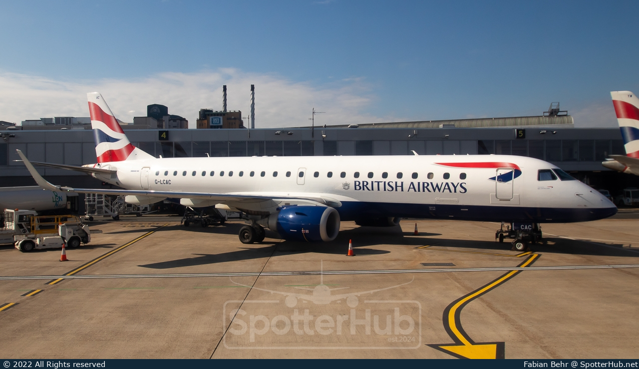 Photo of G-LCAC - Embraer ERJ-190SR operated by BA CityFlyer