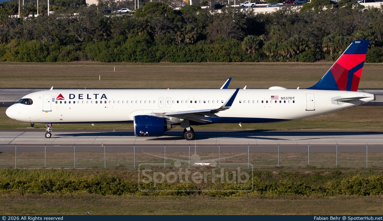 Photo of N537DT - Airbus A321-271NX operated by Delta Air Lines