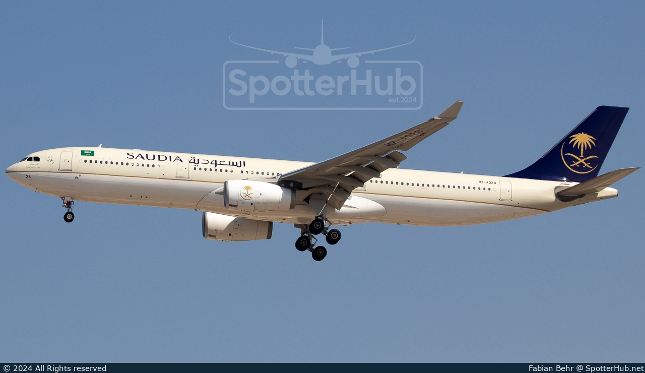 Photo of HZ-AQ28 - Airbus A330-343 operated by Saudia