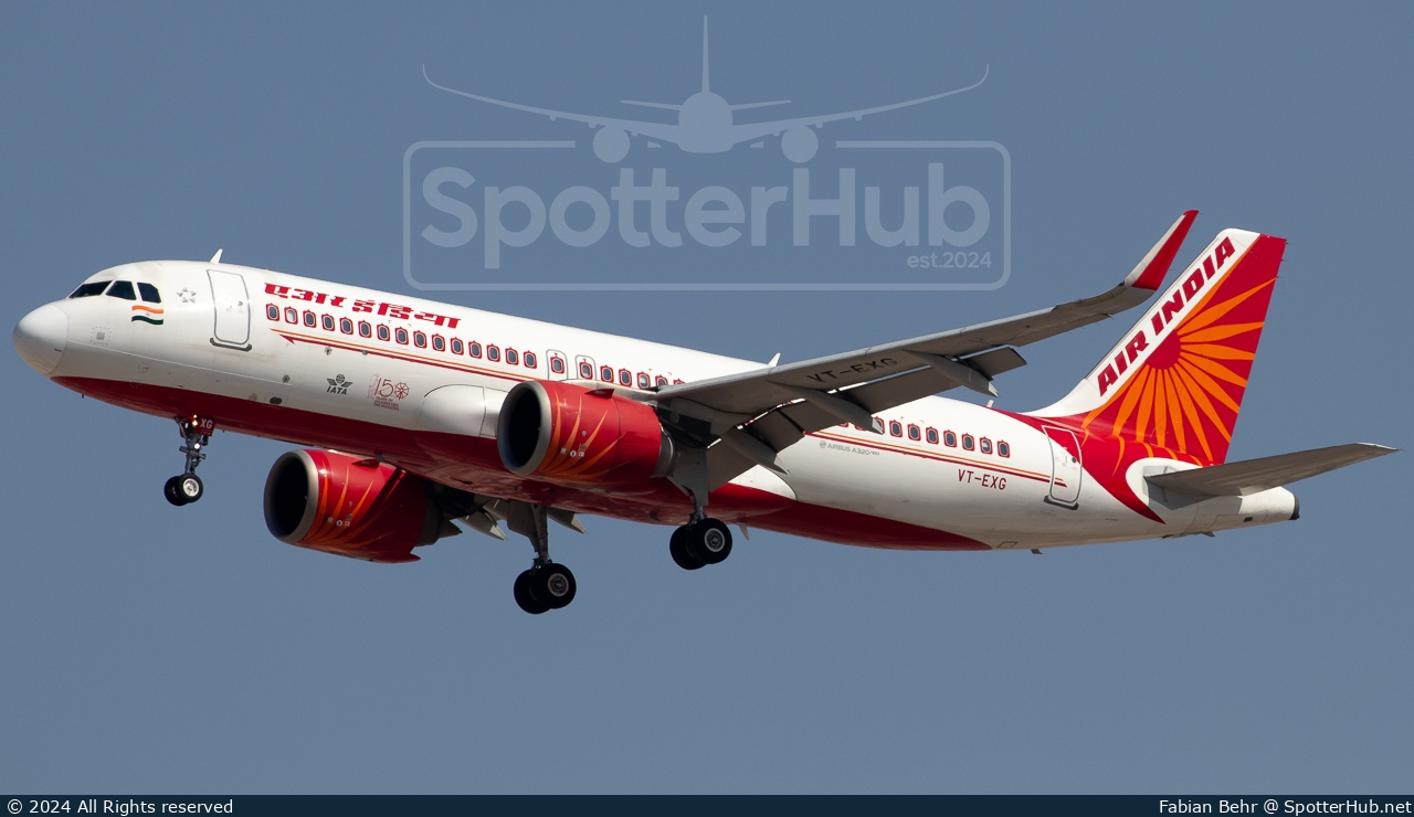 Photo of VT-EXG - Airbus A320-251N operated by Air India