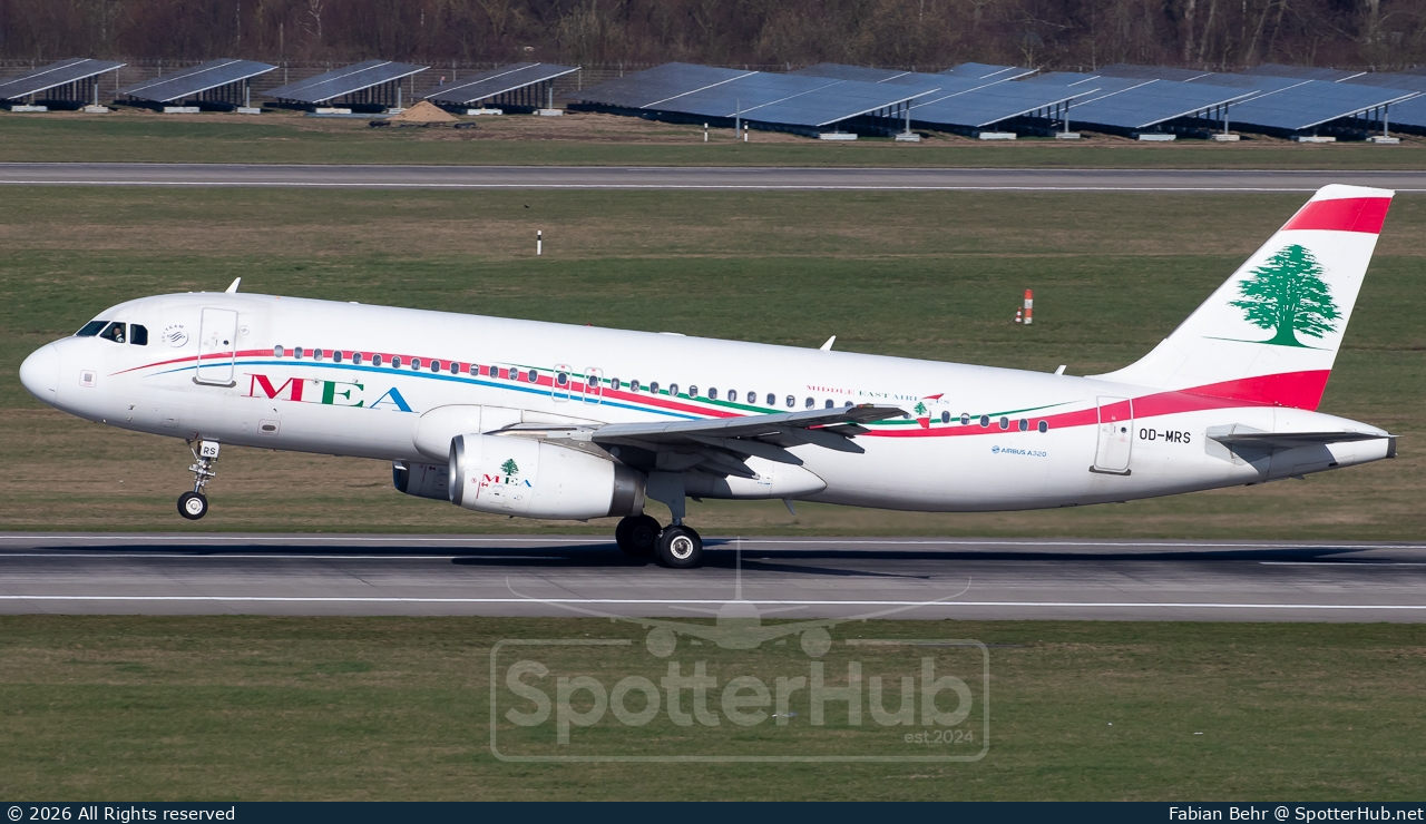 Photo of OD-MRS - Airbus A320-232 operated by MEA Middle East Airlines