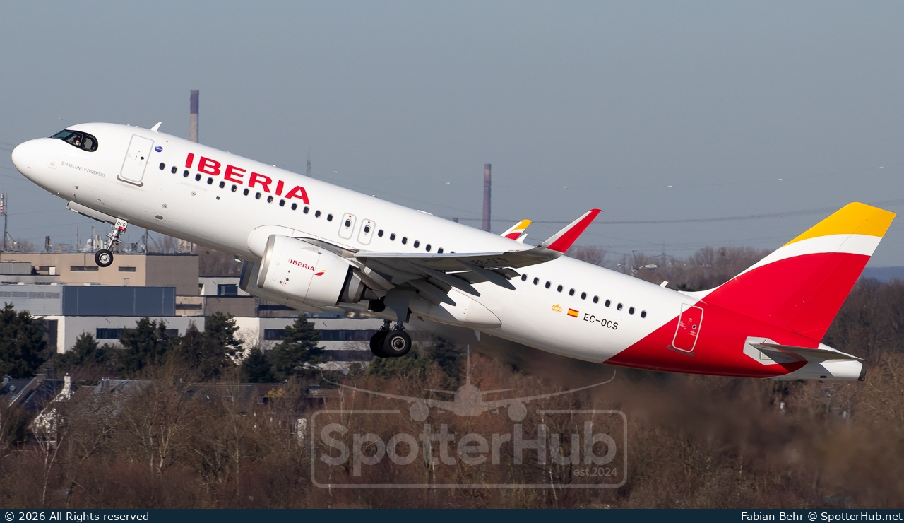 Photo of EC-OCS - Airbus A320-251N operated by Iberia