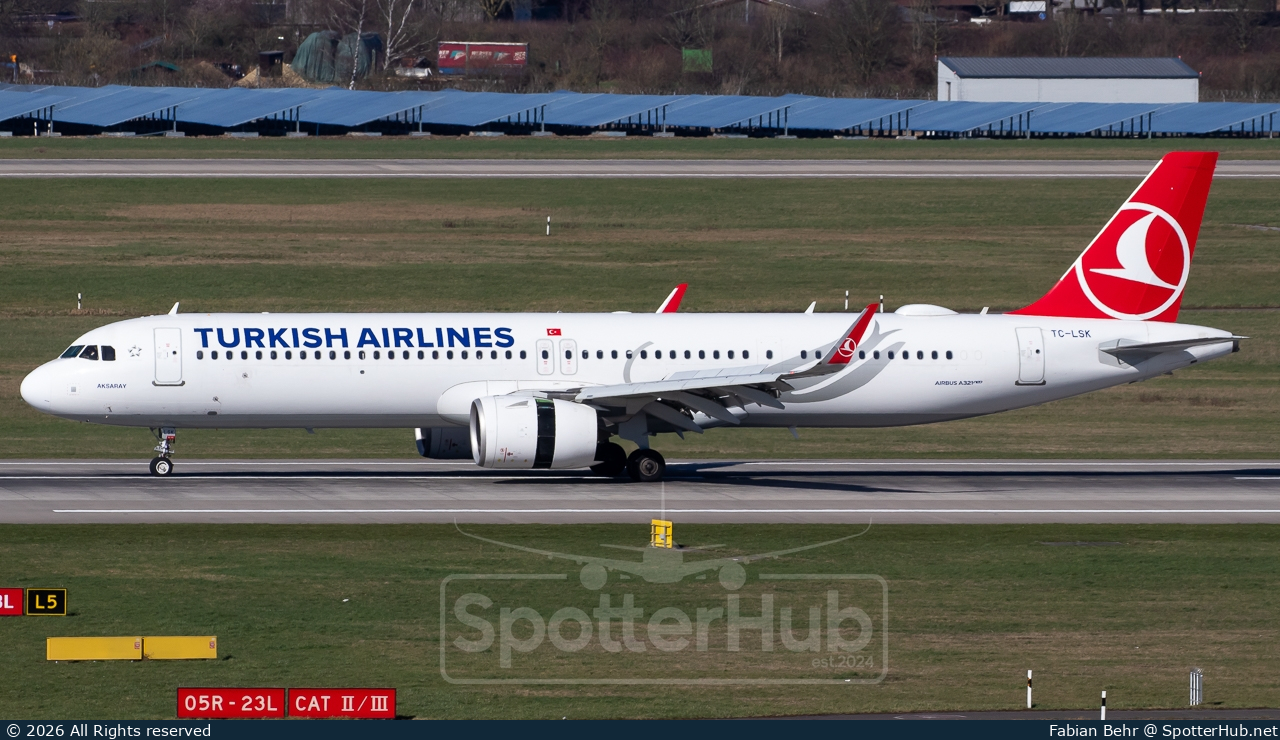 Photo of TC-LSK - Airbus A321-271NX operated by Turkish Airlines
