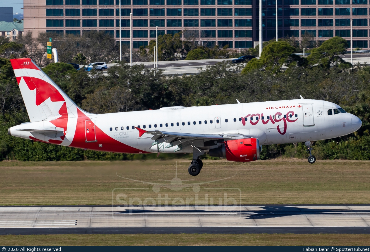 Photo of C-GBIJ - Airbus A319-114 operated by Air Canada Rouge