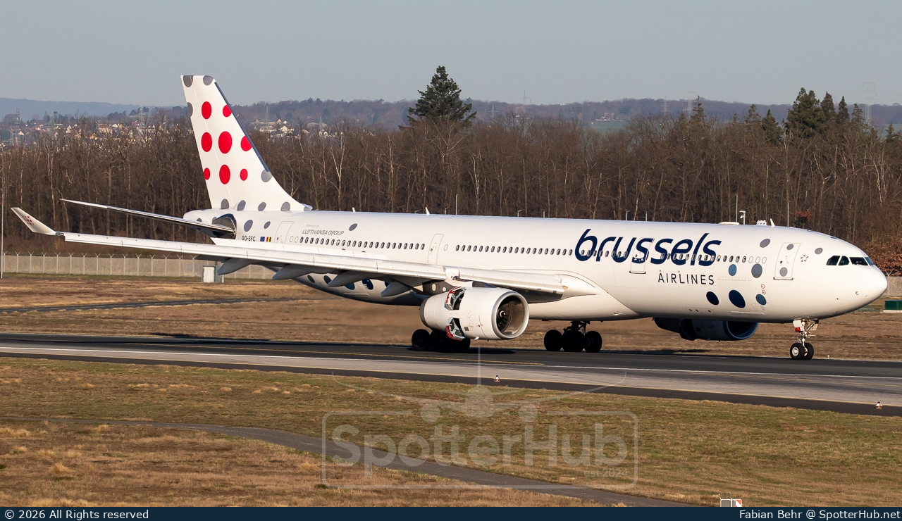 Photo of OO-SFC - Airbus A330-342 operated by Brussels Airlines