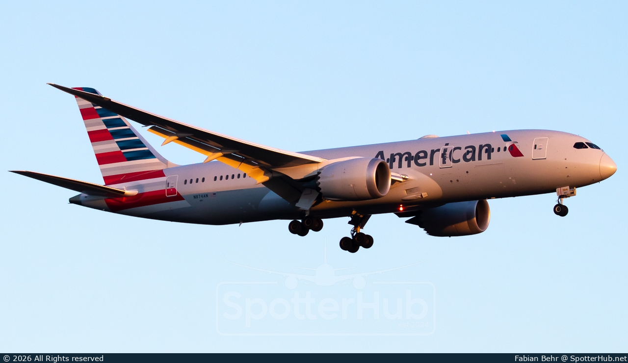 Photo of N874AN - Boeing 787-8 Dreamliner operated by American Airlines