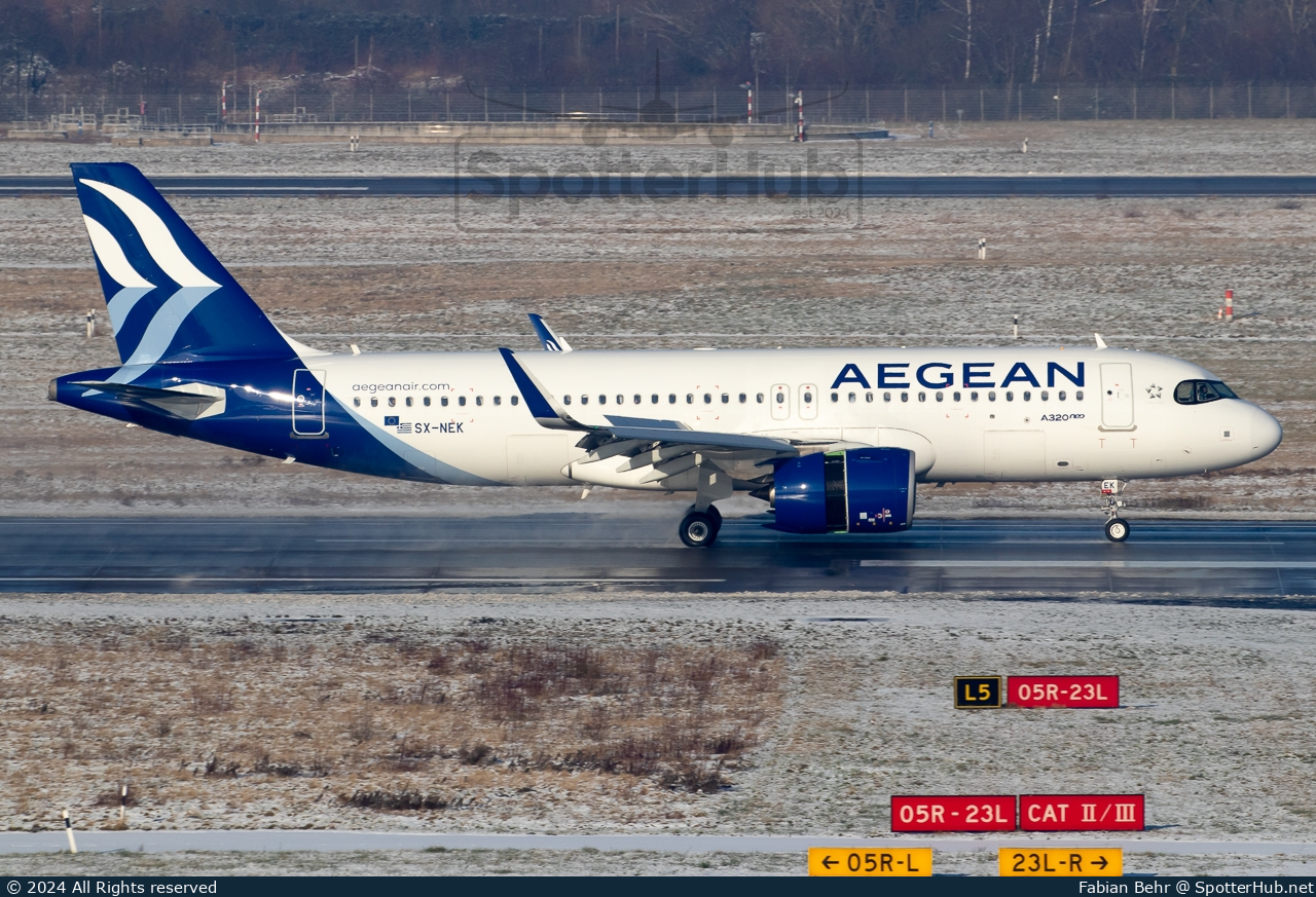 Photo of SX-NEK - Airbus A320-271N operated by Aegean Airlines