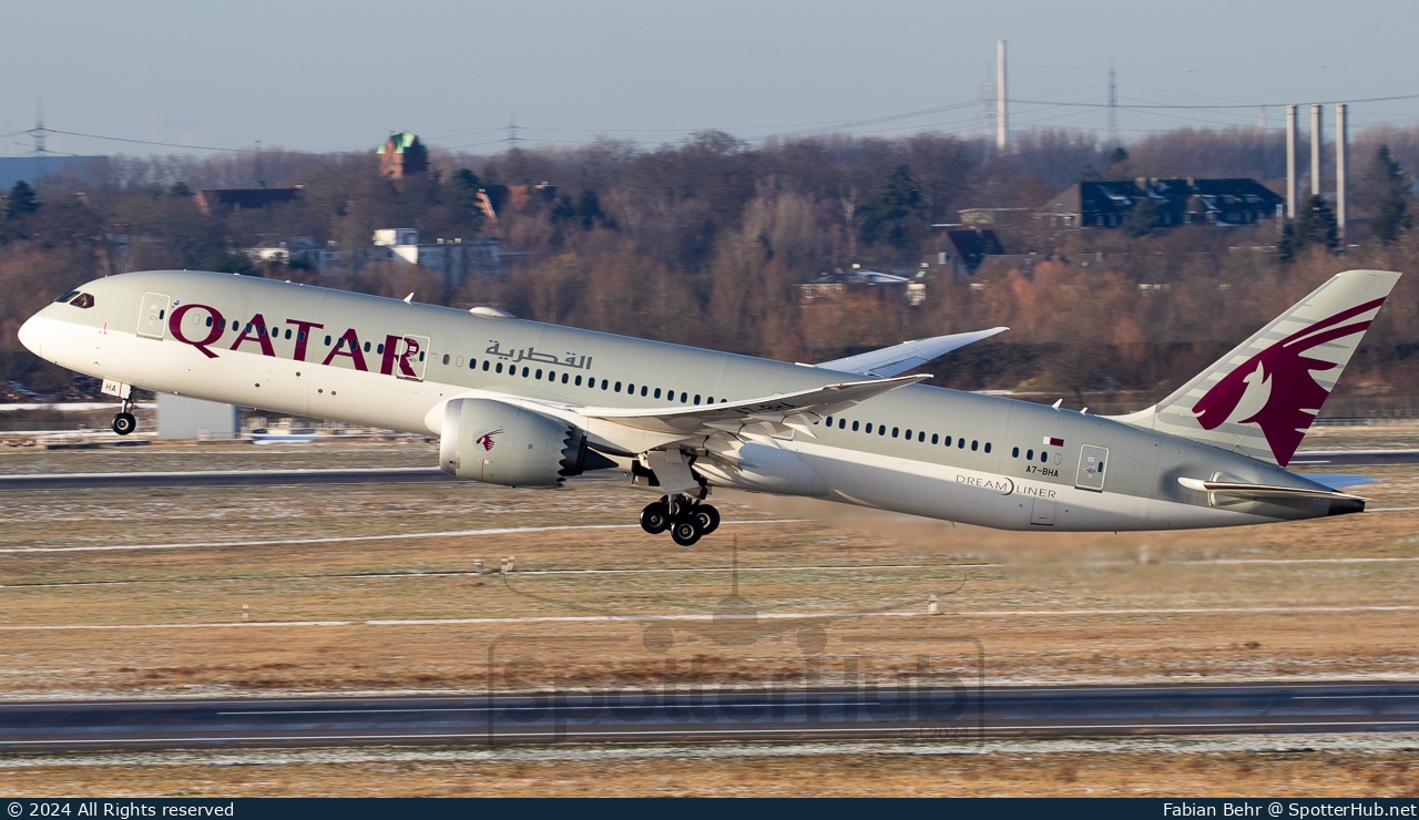 Photo of A7-BHA - Boeing 787-9 Dreamliner operated by Qatar Airways